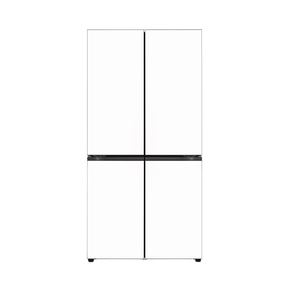 LG 디오스 오브제컬렉션 STEM 베이직 냉장고 (더블매직스페이스) 854L 크림 화이트/크림 화이트 (M875GWW282S (본체 : M875AAA282)) (M875GWW282S)