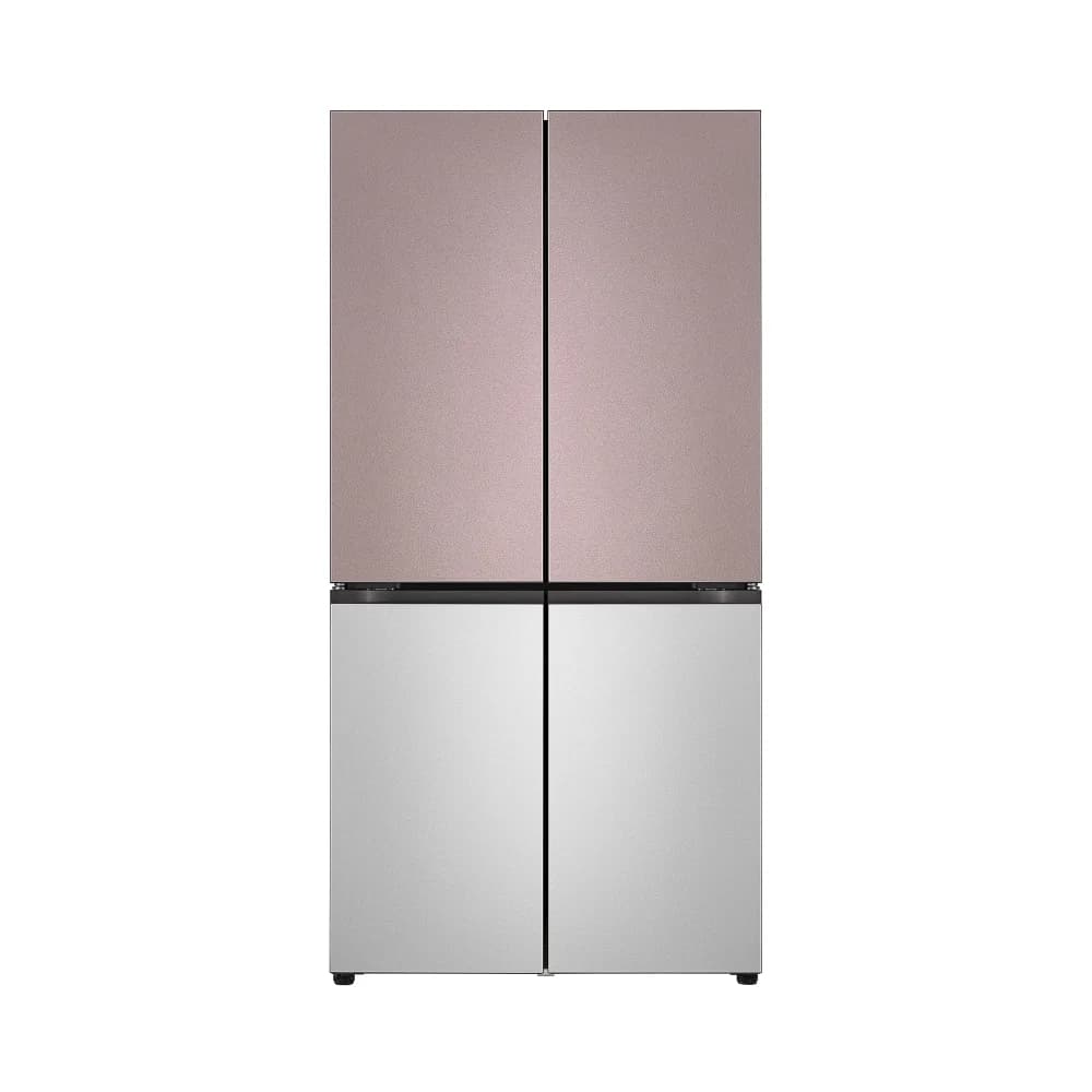 LG 디오스 오브제컬렉션 베이직 냉장고 875L 핑크/실버 (M875SKV021S (본체 : M875AAA021)) (M875SKV021S)