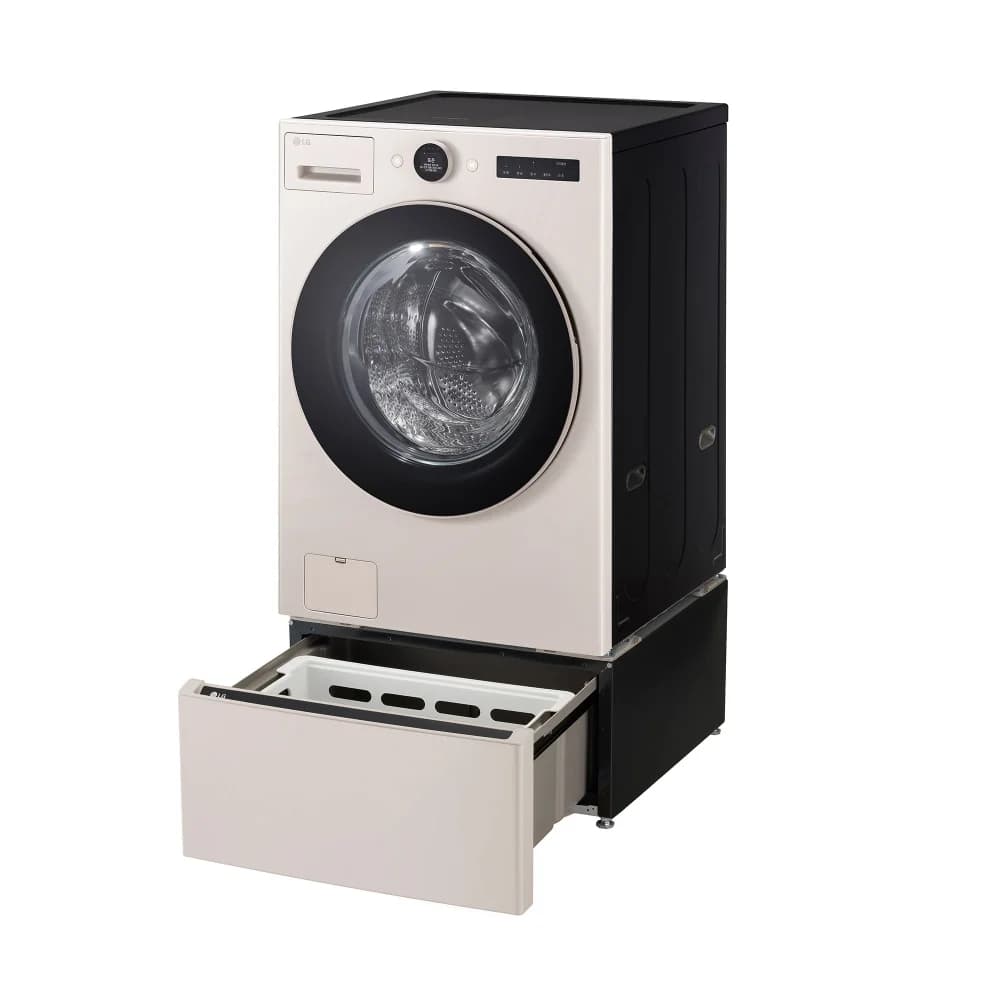 LG 트롬 오브제컬렉션 워시콤보+키높이 수납함 25/15kg 네이처 베이지 (FH25EAEF)