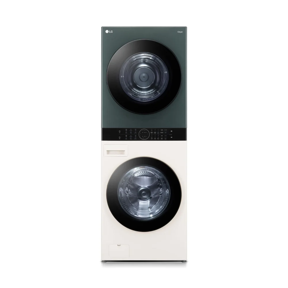 LG 트롬 오브제컬렉션 워시타워 24/20kg 네이처 그린/네이처 베이지 (W20EGHN)