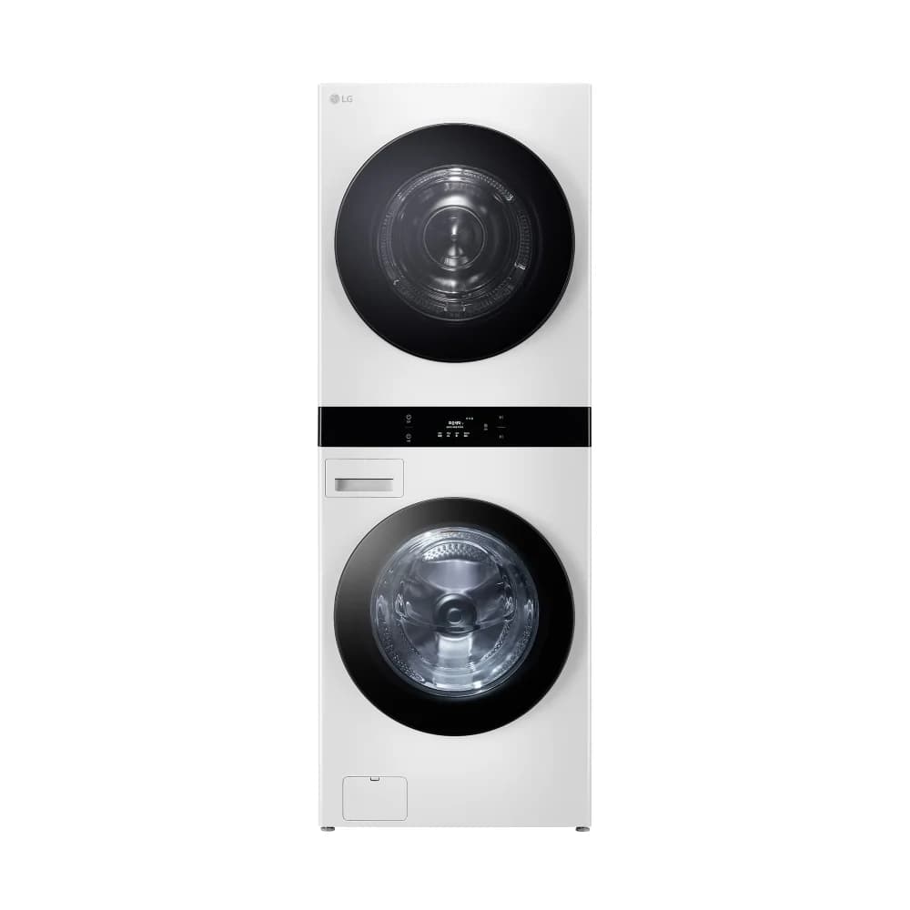LG 트롬 오브제컬렉션 워시타워 25/22kg 릴리 화이트/릴리 화이트 (WL22WDU)