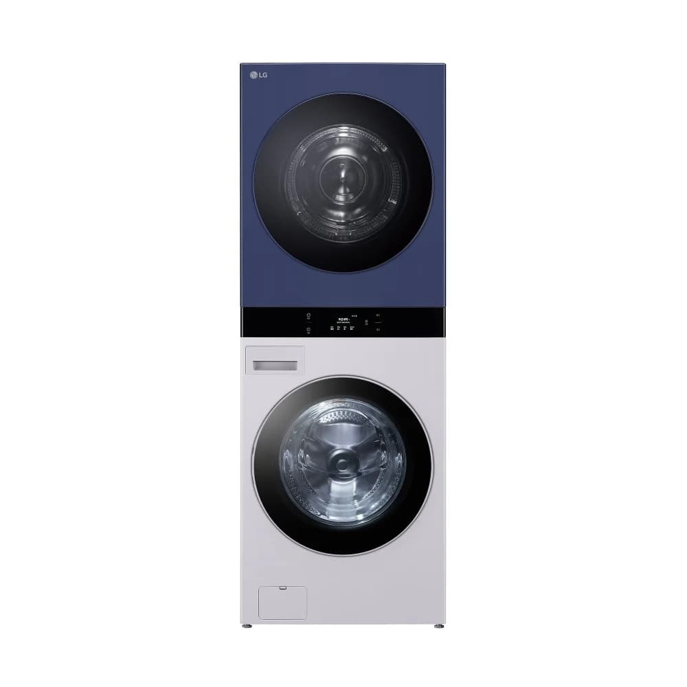 LG 트롬 오브제컬렉션 워시타워 25/22kg 네이처 네이비/네이처 크림 그레이 (WL22MYZU)