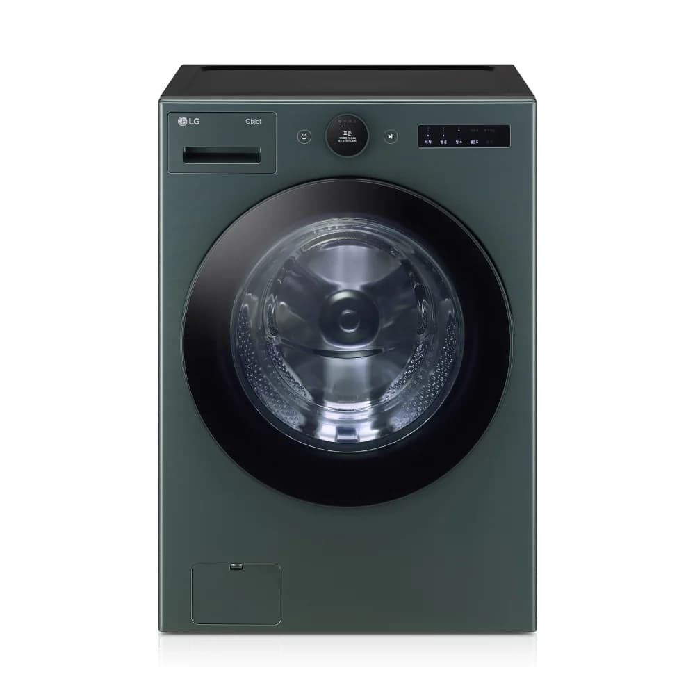 LG 트롬 오브제컬렉션 세탁기 24kg 네이처 그린 (FX24GNG)