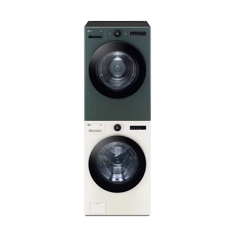 LG 트롬 오브제컬렉션+건조기+스태킹키트 24/20kg (FX24ENE-GNG)