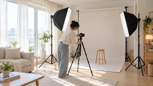 꾸다 스튜디오 촬영장비, 홈스튜디오에서 셀프촬영 하기