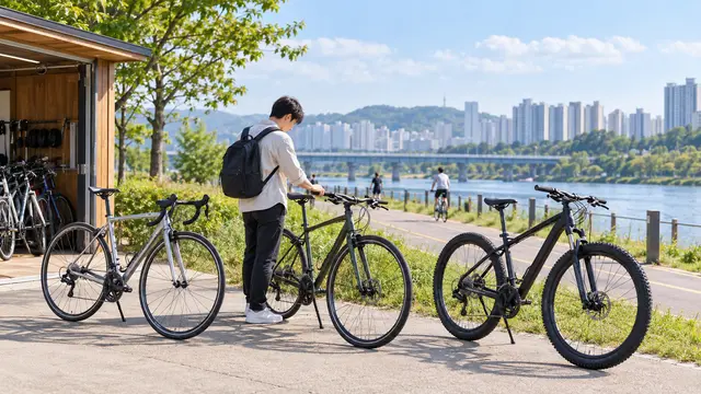 라이딩자전거 종류 3가지! 라이딩 상식 알아보고 꾸다에서 대여하자
